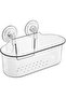 Suction Cup Shower Caddy,NO-Drilling Removable Plastic Shower Shelf Organizer for Bathroom Storage &