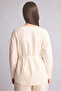 H3673Axbg186 Beige Regular Fit Striped Long Sleeve Tunic - 5