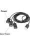 كابل USB متعدد المنافذ، 3 في 1 USB 2.0 ذكر إلى 3 منافذ USB أنثى، كابل مزامنة البيانات والشحن، USB متعدد - 2