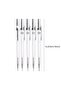 Mechanical Pencils Set, 6 Pcs 0.7mm Transparent Mechanical Pencil with Refill Lead & Replaceable Core, Break-Resistant Writing, for Sketching - 2