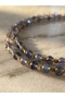 Iolite Natural Stone and Stainless Steel Combination Necklace - 2