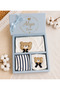 Punch Embroidered 5-Piece Organic Cotton Hospital Discharge Set Newborn Baby Boy - 2