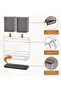 Utensil Holder Counter, Kitchen Wall Mount Flatware Organizer with 2 Cup and Draining Board, - 2