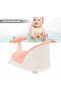 Baby Bathtub, Foldable Non Slip Design with Powerful Suction Cups Adjustable Backrest Infant - 3