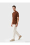 Esvab • Modern & Distinctive Standartfit Men's T-Shirt with Turn-Down Collar Structure - 2