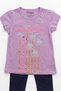 Girl/Boy 2-6 Years Old Short Sleeve Capri Set 2-Piece Cotton Summer Bottom Top Set - 2
