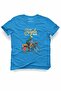Unisex 100% Cotton Regular Fit Biker Printed T-Shirt - Bicycle Tour Design T-Shirt