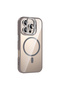 iPhone 16 Pro Case with Camera Stand, Magsafe Compatible, Transparent Back, Silicone - 3