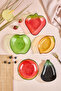 Frutta 5 Piece Mixed Fruit Shaped Glass Snack/Fruit/Appetizer Bowl Set