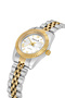 Mercedes Classic Women's Wristwatch with Calendar Gold Silver Color Pl-1622B3X