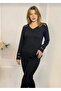 Plus Size, Guepure Detail on Shoulders and Sleeves, Soft Textured V-Neck Blouse - 5