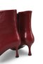 Alya Serena Women's Pointed Toe Heeled Boots 0012501 Burgundy Skin - 4