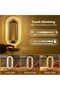 مصباح طاولة بجانب السرير، إضاءة ليلية قابلة للتعتيم بثلاثة ألوان مع منفذ USB، مصابيح تعمل باللمس قابلة لإعادة الشحن، كريستال مو. - 3
