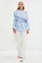 Fullamodest Cape Detailed Tunic with Tie at the Waist - 4