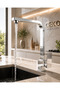 Square Kitchen Faucet 360 °   Swivel Spout Hot and Cold Modern Kitchen Sink Faucet