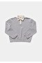 Regular Fit Polo Collar Striped Women's Blue Sweatshirt - 5