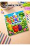 Cute Vegetables Coloring Book – 21X20 cm I 40 Visuals I for Children and Adults