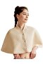 Women's shoulder scarf wool-lined padded adjustable bedding scarf.