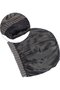 Women's winter hat dark grey 22x22cm knit ski satin lined. - 3