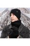 Winter Outfit - Adult Knit Hat, Touchscreen Gloves, and Neck Warmer - Fleece Lined - Thick Fleece Hat, Scarf, and Gloves - 3
