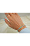 Blk623 Turquoise and White Stone Waterway Bracelet (16 cm + 2 cm Extension)