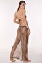 5902 Glittery Leopard Patterned Beach Pants - 2