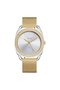 Women's Stainless Steel Gold Mesh Watch, Silver Dial | Trnda-35.8
