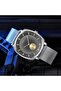Men's Silver Stainless Steel Watch, Gradient Dial | Trn45mm - 5