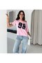 Women's 98 Star Printed Boat Neck Off Shoulder Short Sleeve Casual Fit Summer T-Shirt - 3