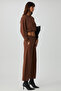 Dewanna Women's Long Sleeve Crop Bitter Coffee Tracksuit Set - 5