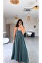 Emerald Green Modal Thin Strap Loose Jumpsuit - 3