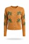 Camel Palm Beaded Cardigan 150525