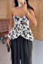Floral White Corset with Chest Underwire - 4