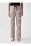 Esvab • Modern & Distinctive Leopard Embroidered Women's Pajama Bottoms - 2