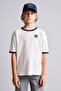 100% Cotton Overshirt Fit Crew Neck Contrast Piping Printed Waffle Short Sleeve T-Shirt for Boys - 3