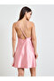 Pink Lace Detail Satin Robe and Slip Set - 6