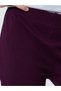 Girls Purple Ribbed Fit and Flare Leggings - 3