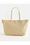 Women Beige Plain Shopping Bag