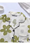 Floral Print Shirt and Shorts Pajama Set - 2