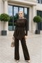 Asymmetrical Cut Tunic Stylish Design Trouser Suit Outfit