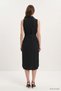 Shirt Collar Zero Sleeve Dress 8668A Black - 3