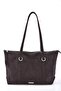 Brown Large Size Leather Handbag, Fits Tablet Computer, Quality Lined Pocket - 3