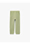 Cotton Basic Sweatpants with Pockets and Elastic Waist - 4