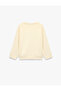 Viscose Blended Crew Neck Long Sleeve Printed Sweatshirt - 6
