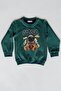 Set of 3 Children's Printed 2-Thread Combed Cotton Sweatshirts - 5
