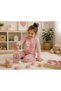Girls' Pajama Set Long Sleeve Heart Patterned Do What You Love 2-4-6-8 Years Old Comfortable Home Wear - 2