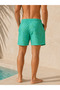Men's Patterned Elastic Waist Lace-Up Quick Dry Sea and Beach Shorts with Pockets - 2