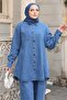 Meysa Oversize Denim Set Light Blue 19302 - 2