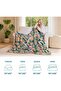 MSGKV Boho Throw Blanket 100% Cotton Blankets for Bed Couch 60'x80', Soft Fall Mexican Blanket Trave - 5
