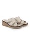 Women's Slippers Daily Genuine Leather Cross-Strapped Anatomical Padded Sole 26Y-1375 - 3